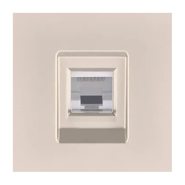 Накладка розетки Ethernet RJ45 Cat.6  Кашемир бархат серия G Glass