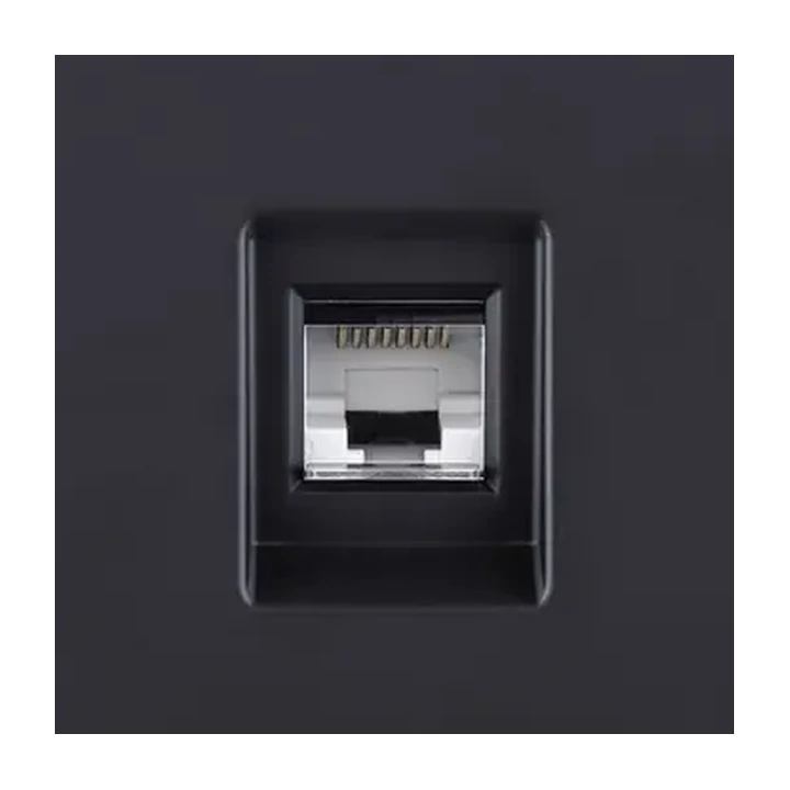 Накладка розетки Ethernet RJ45 Cat.6  Черный бархат серия G Plast