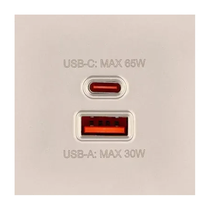 Накладка розетки USB A+C 65W  Кашемир бархат серия G Plast