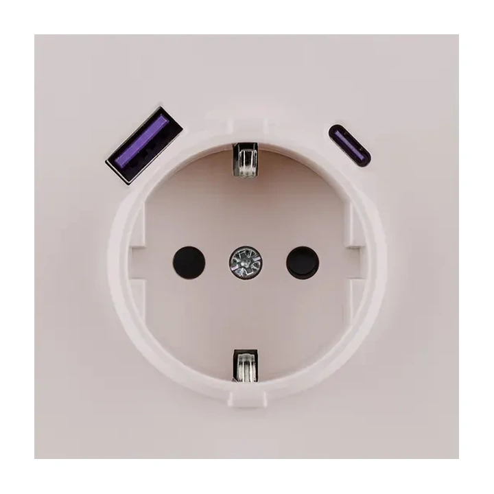 Накладка розетки USB A+C 20W  Кашемир бархат серия Z