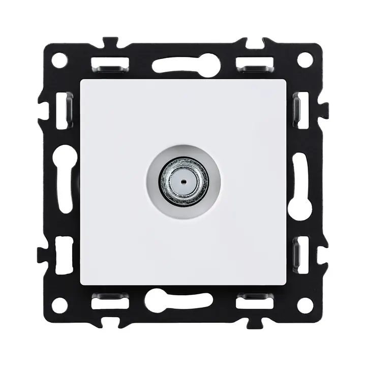 Розетка TV  белый бархат серия G