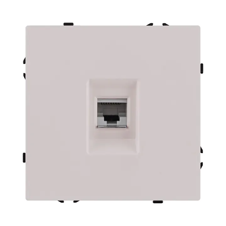 Розетка Ethernet RJ45 Cat.6  кашемир бархат серия Z